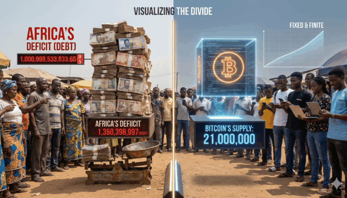 Visualizing Africa’s Debt vs. Bitcoin’s Supply